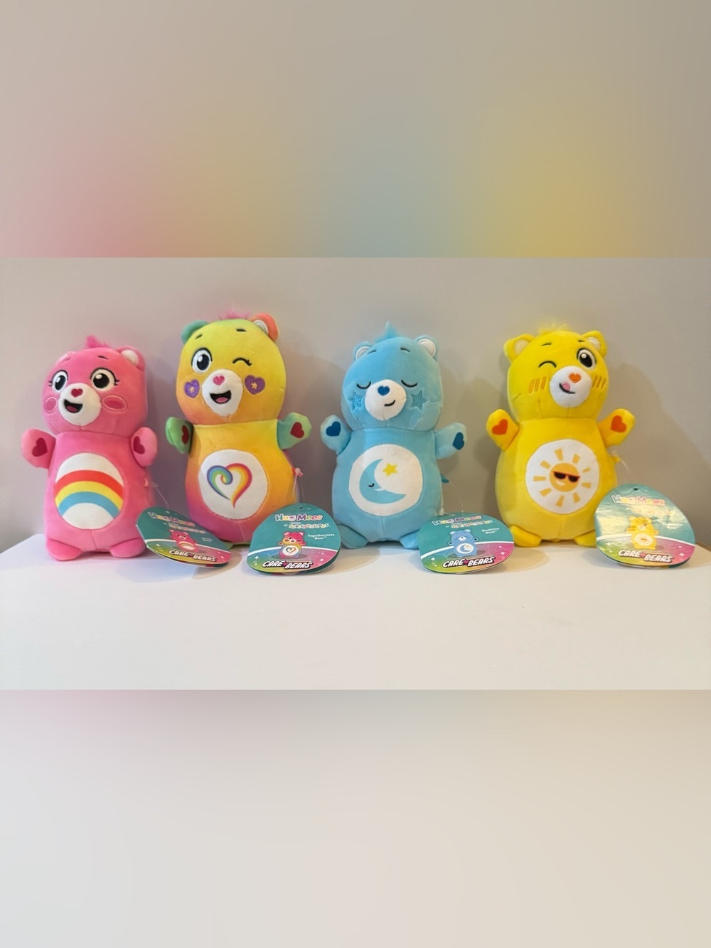4 Squishmallows Original “Care Bears” Ultra Soft 6” Plush Toy
